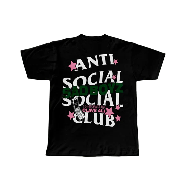 Playera Anti Social Social Club x Sad Boyz "Clave Ali" - Colaboración Exclusiva