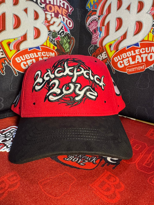 Gorra ThirtyOne Hats x Backpack Boyz “Arabic” – Edición Limitada (Red/Black)