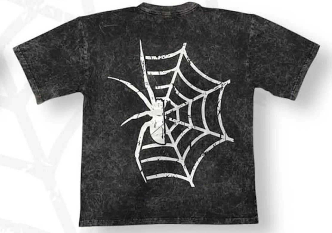 Playera ANYMORE Spider Web Skies Acid Wash