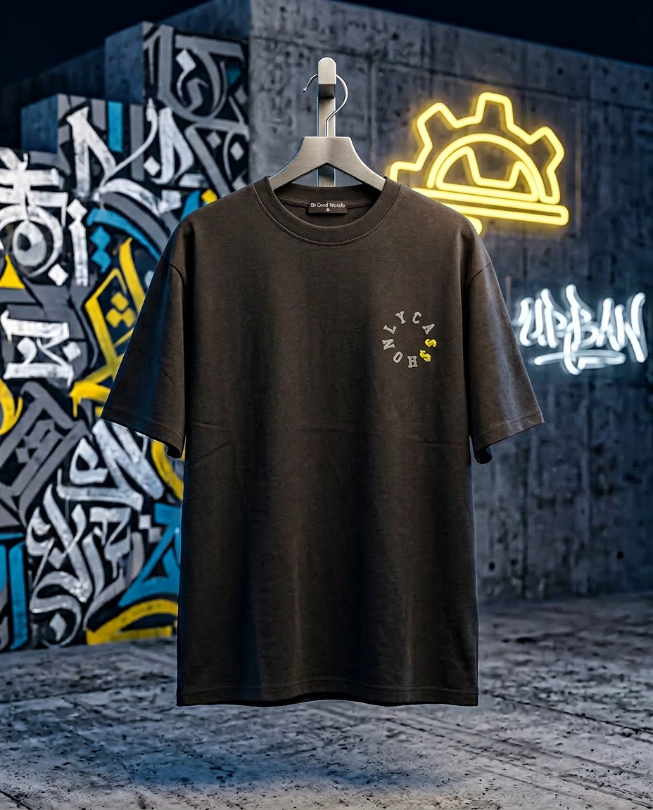 Playera YCASH$ Only Cash Negro
