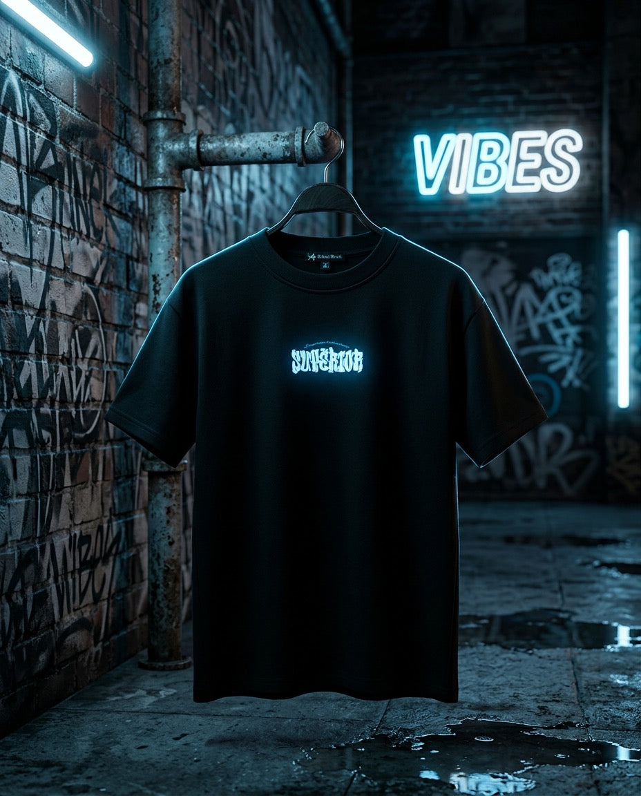 Playera SUPERIOR Teddy Bear Negro