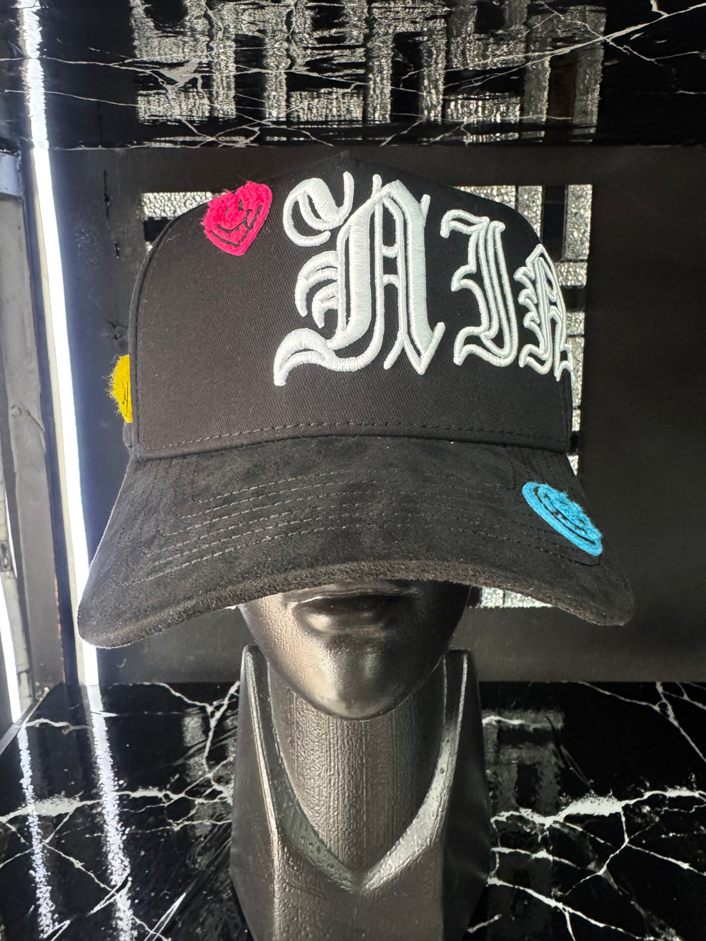 Gorra Ninety9 Smile Caps Snapback Negro Multicolor